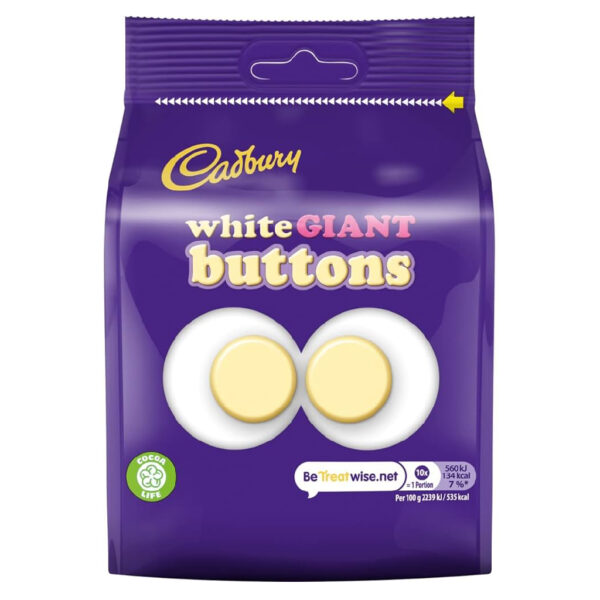 Cadbury White Buttons 85gr