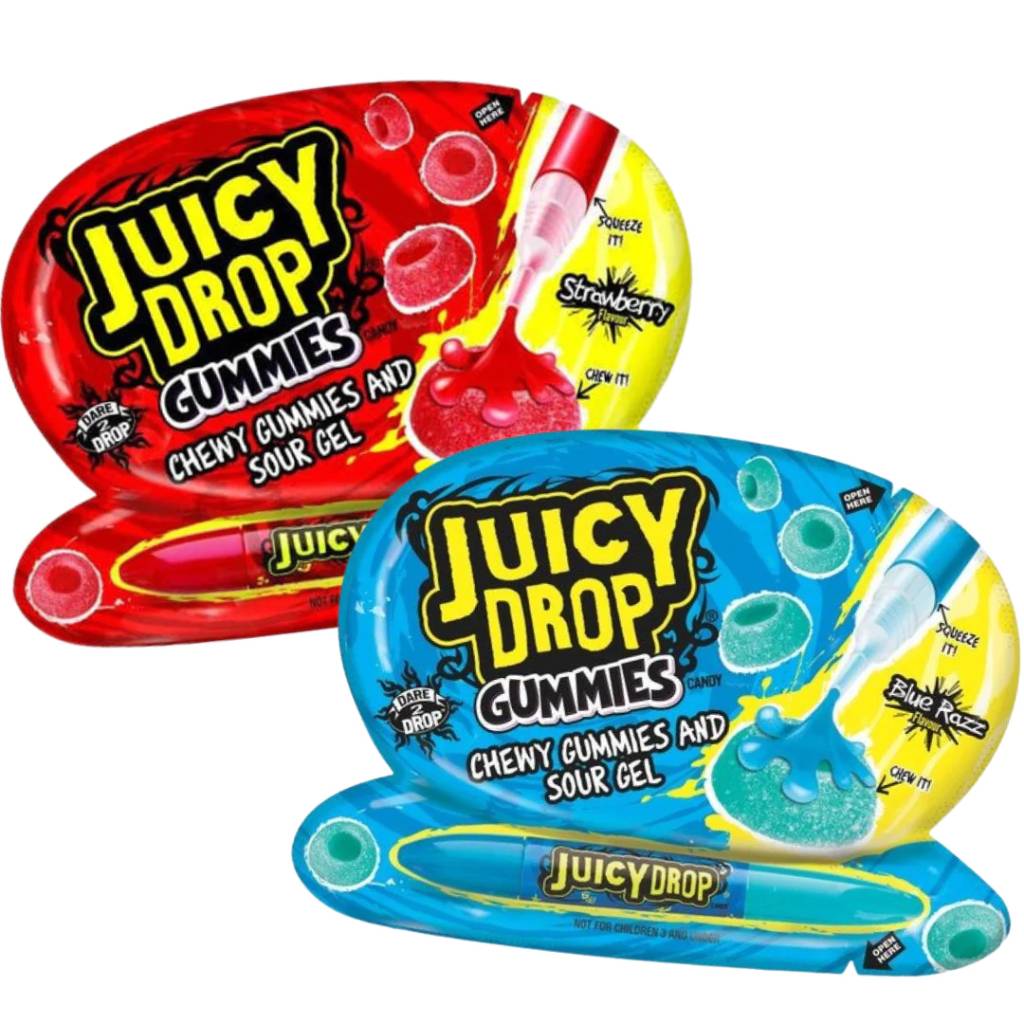 Juicy Drop Chewi Gummies And Sour Gel 57 Gr 12 τμχbox Greek Deli Goods 