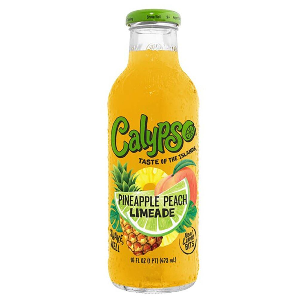 Calypso-Pineapple-Peach-Limeade Calypso Pineapple Peach Limeade 473ml - Image 1