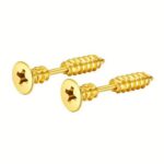 Σκουλαρίκια Golden Screw Punk Style