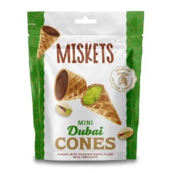 Dubai Chocolate Miskets Mini Cones 50gr