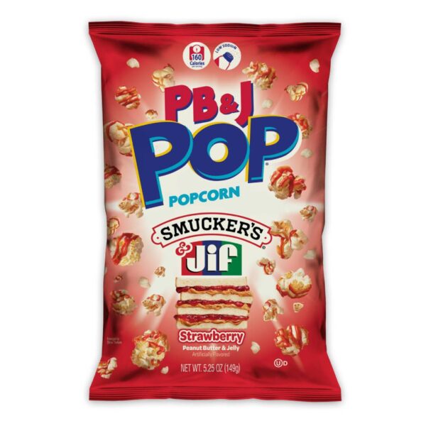 Candy Pop Peanut Butter Strawberry Pop Corn 149gr