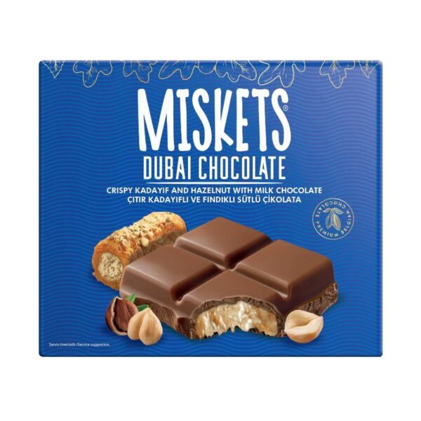Miskets Dubai Hazelnut Chocolate 100gr