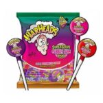 Warheads Supersour Bubble Gum Pops Grape Watermelon & Cherry 7x15gr