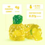 Amos 4D Pineapple Burst Fruit Gummy Candy 65gr - Image 2
