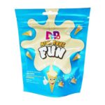 Dippo Mini Waffer Cones Filled White Choco 100gr