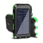 Φορητό Ηλιακό Powerbank 10000mAh Led-2Θύρες - Green