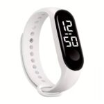 Smartwatch Led Λουράκι Σιλικόνης White