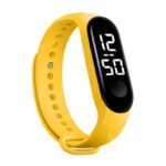 Smartwatch Led Λουράκι Σιλικόνης Yellow