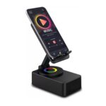 Ασύρματη Βάση Φόρτισης Κινητού Με Ηχείο 5 in 1 - Black