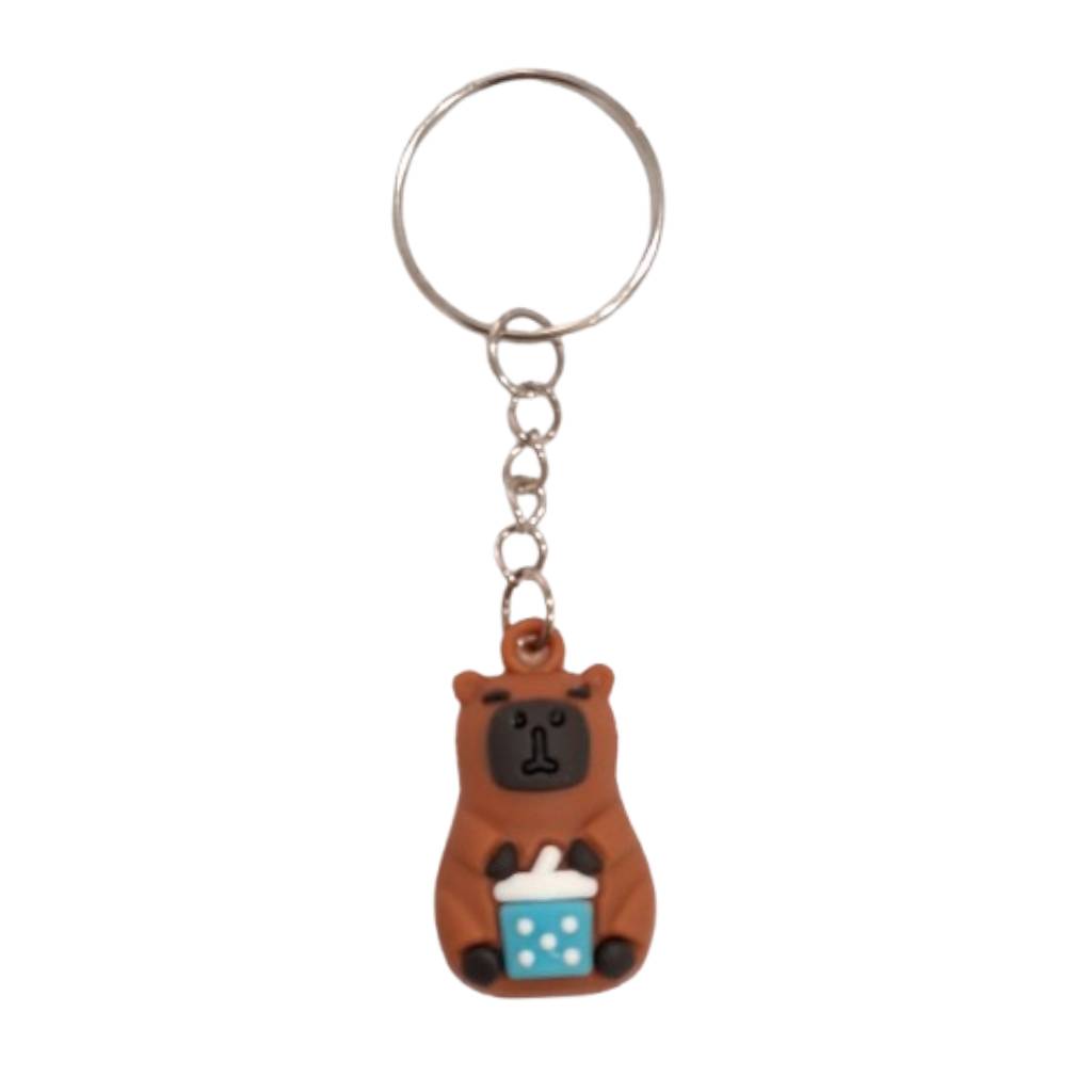 mprelok mini capibara (1) Μπρελόκ Mini Capybara 3cm - Image 1