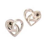 Σκουλαρίκια Καρδιάς 1.7 gr Ασήμι Κέλτικος Κόμπος