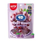 Amos Fruit Gummy Grape Burt 65gr