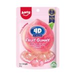 Amos Fruit Gummy Peach Burst 65gr
