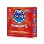 Skins Προφυλακτικά Φράουλα 4 τμχ
