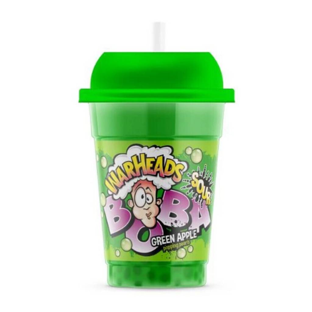 Warheads Boba Sour Green Apple 400ml Warheads Boba Sour Green Apple 400ml - Image 1