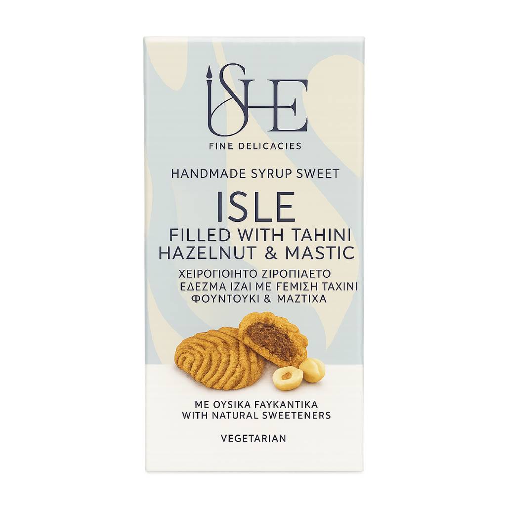isle fountoyki taxinimastixa 240gr Isle Με Γέμιση Φουντούκι - Ταχίνι - Μαστίχα 240gr - Image 1