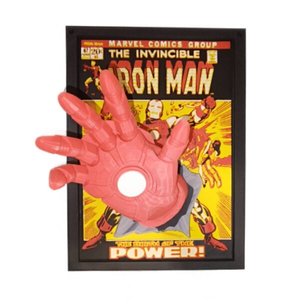 3D Printed Iron Man Comic Cover Pop Out - Handmade