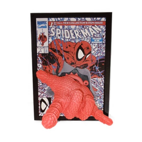 3D Printed Spiderman Comic Cover Pop Out - Handmade