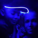 Illuminated Led Light Up Baseball Cap Black-Electric Blue - Image 3