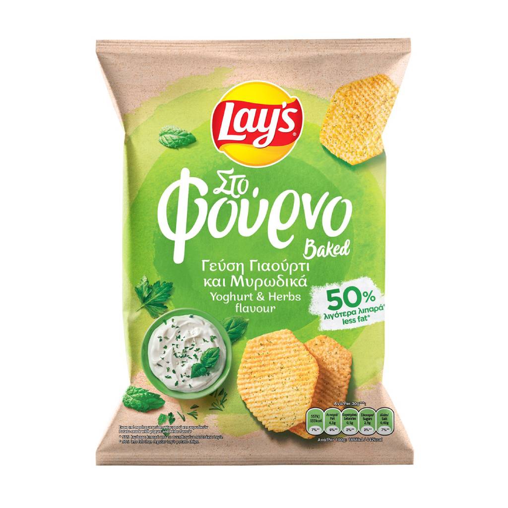 Lay's Chips fournou giaourti 105gr Lay's Φούρνου Γιαούρτι & Μυρωδικά 105gr - Image 1