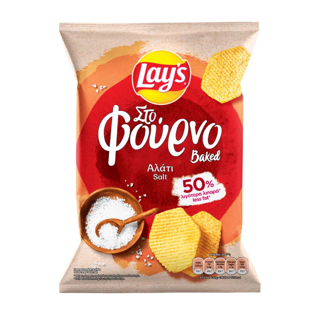 Lay's Fournou Salt 105gr Lay's Φούρνου Αλάτι 105gr - Image 1