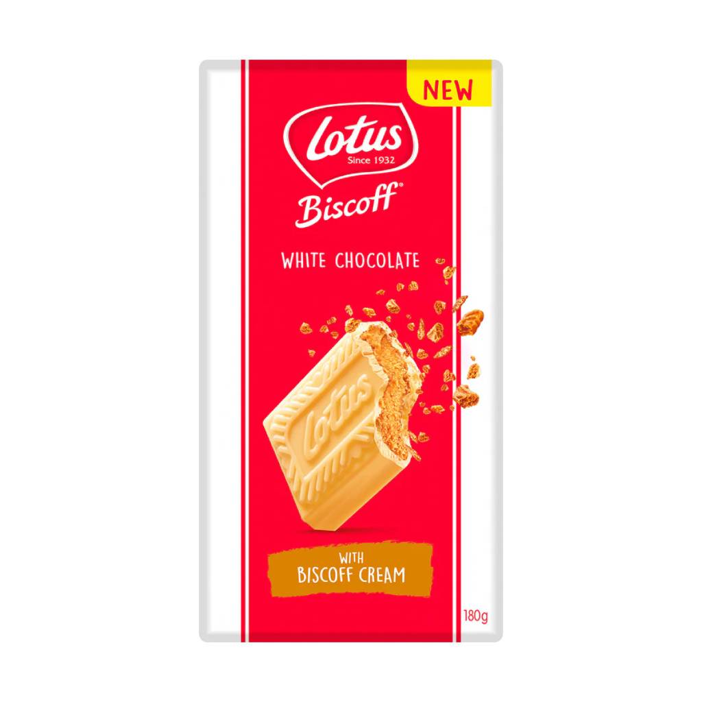 Lotus Biscoff White Choco & Biscoff Cream 180gr Lotus Biscoff White Choco & Biscoff Cream 180gr - Image 1