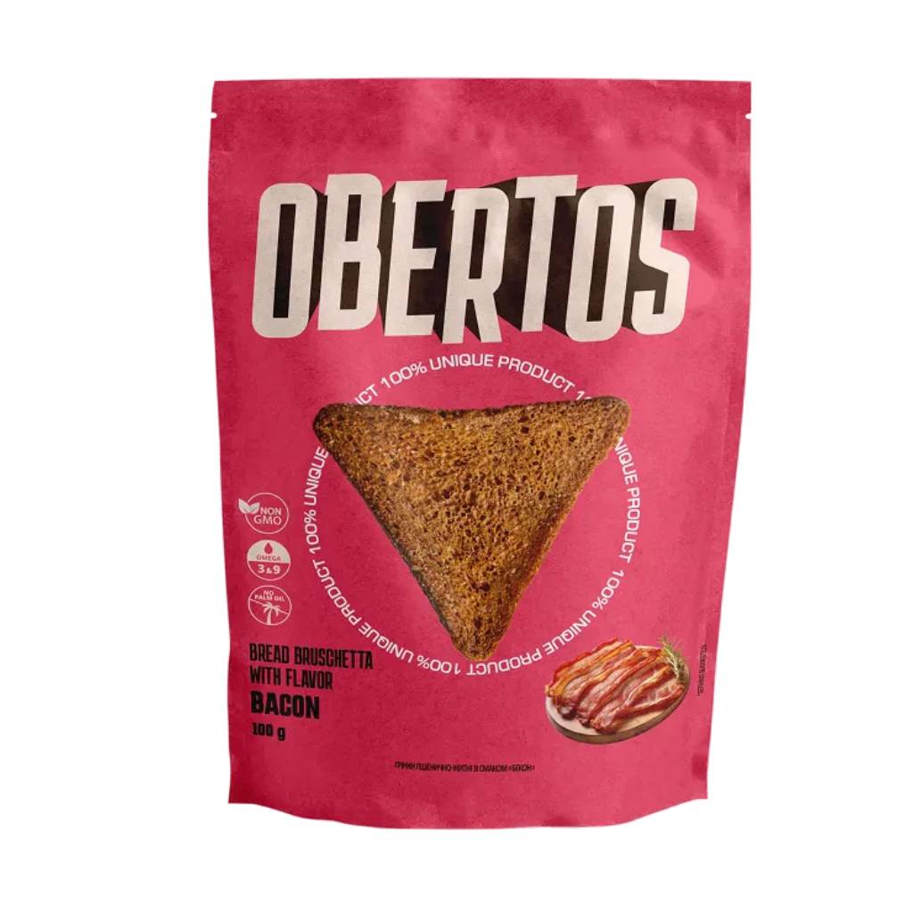 Obertos Bruschetta Bacon 100gr Obertos Bruschetta Bacon 100gr - Image 1