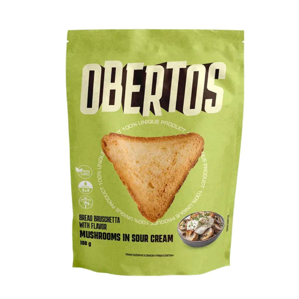 Obertos Bruschetta Mushrooms 100gr Obertos Bruschetta Mushrooms 100gr - Image 1