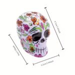 Skull-Shaped Halloween Metal Box - Image 2