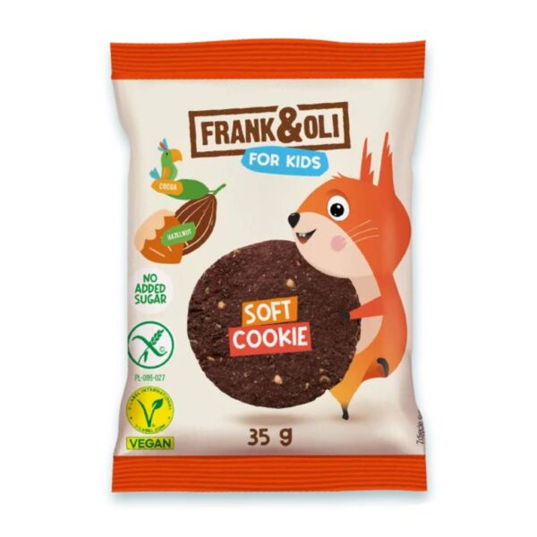 Frank & Oli Kids Soft Cookie Hazelnut & Cocoa 35gr