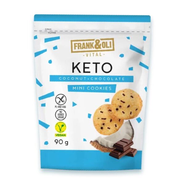 Frank & Oli Mini Cookies Keto Vegan Coconut & Chocolate 90gr
