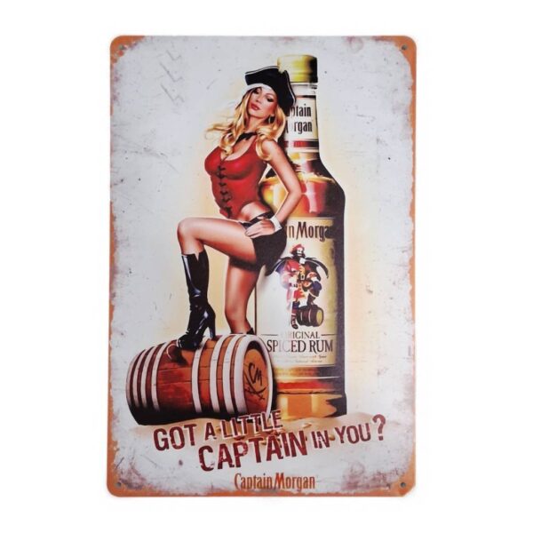 Μεταλλική Πινακίδα Got A Little Captain 30x20cm