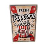 Μεταλλική Πινακίδα Pop Corn 30x20cm