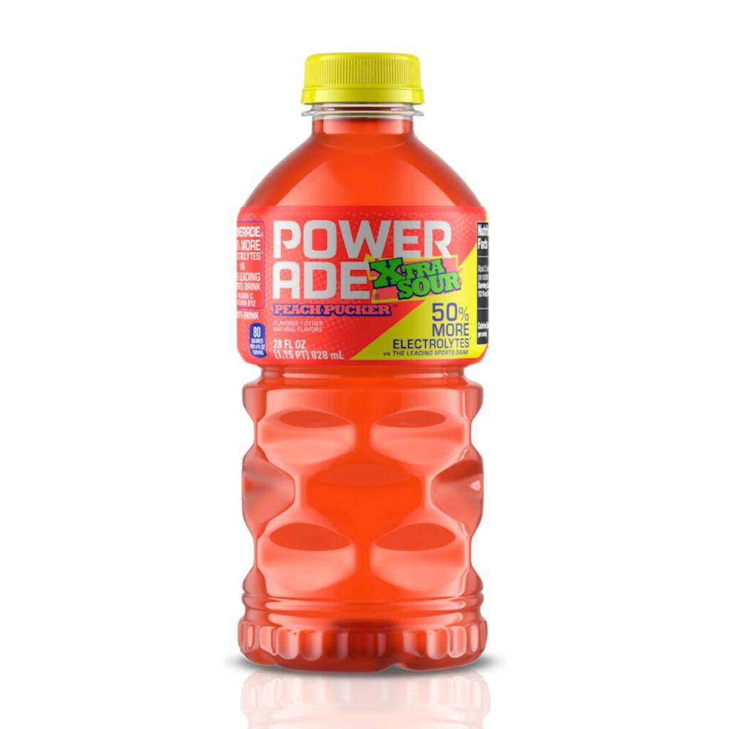 Powerade Xsour Peach Pucker 828ml Powerade Xsour Peach Pucker 828ml - Image 1