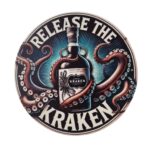 Μεταλλική Πινακίδα Στρογγυλή Kraken 20cm