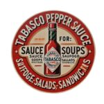 Μεταλλική Πινακίδα Στρογγυλή Tabasco 20cm