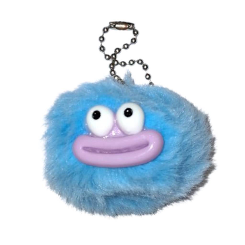 mprelok polyxroma gounina teratakia (1) Μπρελόκ Γούνα Με Φάτσα 4cm - Image 1