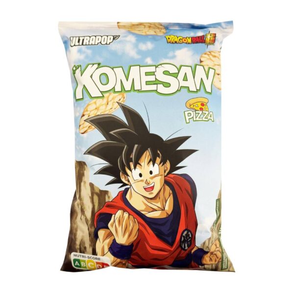 Komesan Rice Chips Goku Dragon Ball Pizza Flavor 60gr