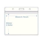 OEM Διάφανη PVC Οριζόντια Θήκη Κάρτας