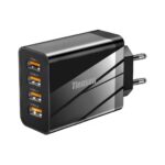 OEM USB Φορτιστής 4 Θυρών 10W 5V/2A – Black