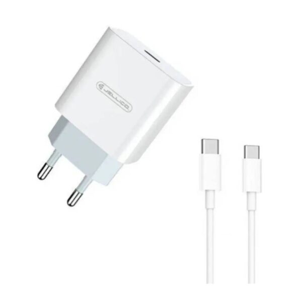 Φορτιστής Jellico AK 180 Travel Set 20W USB C Σε USB C - Λευκό