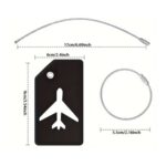 OEM Πολύχρωμη Ετικέτα Βαλίτσας Ταξιδιού Με Σχέδιο Αεροπλάνο - Image 3