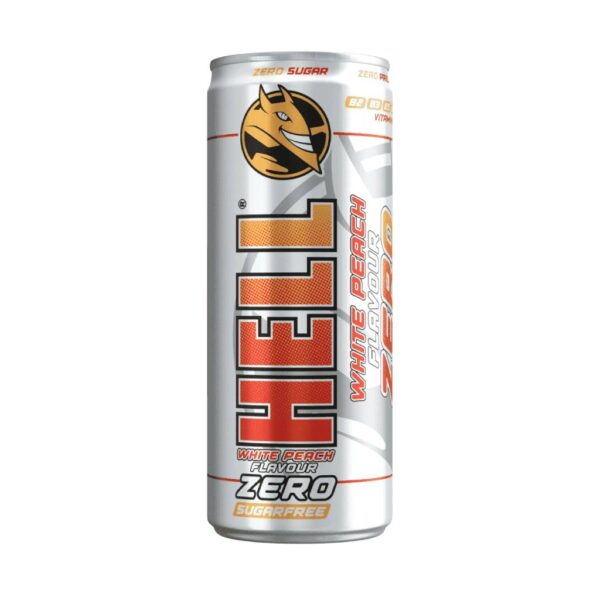 Hell Energy Drink Zero White Peach 250ml