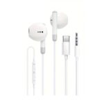 OEM Ακουστικά Dolby Sound USB-C με Μικρόφωνο 3.5mm – White