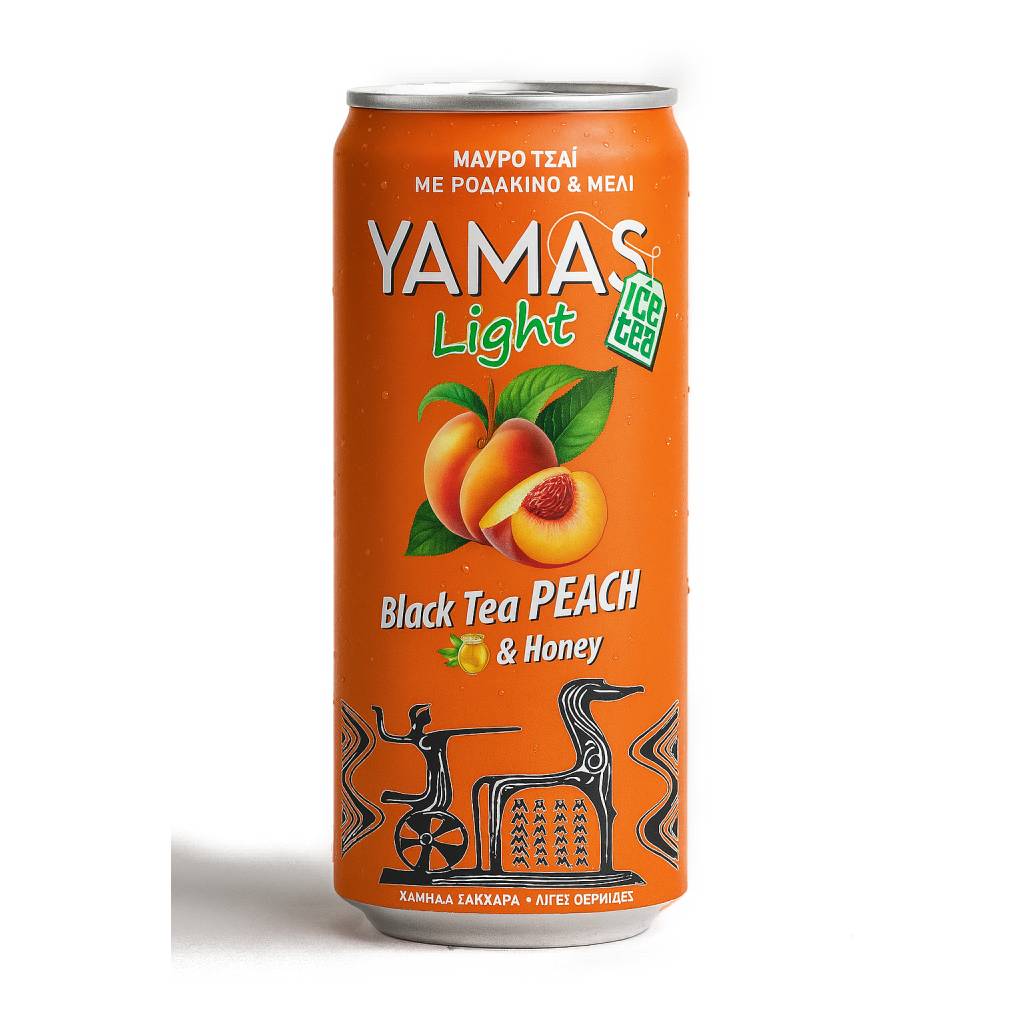 Yamas Black Tea With Peach Honey 330ml Yamas Black Tea With Peach & Honey 330ml - Image 1