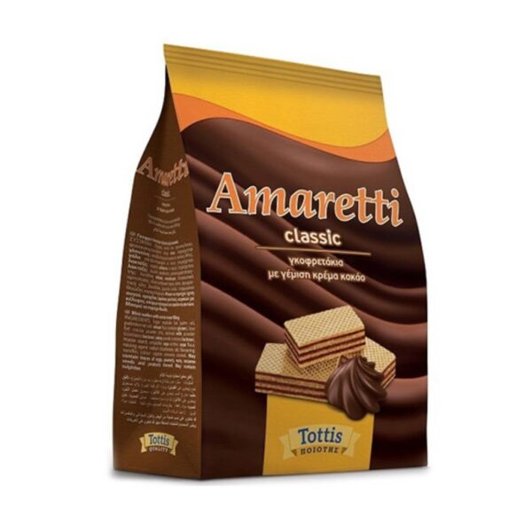 Amaretti Γκοφρέτα Κρέμα - Κακάο 125gr