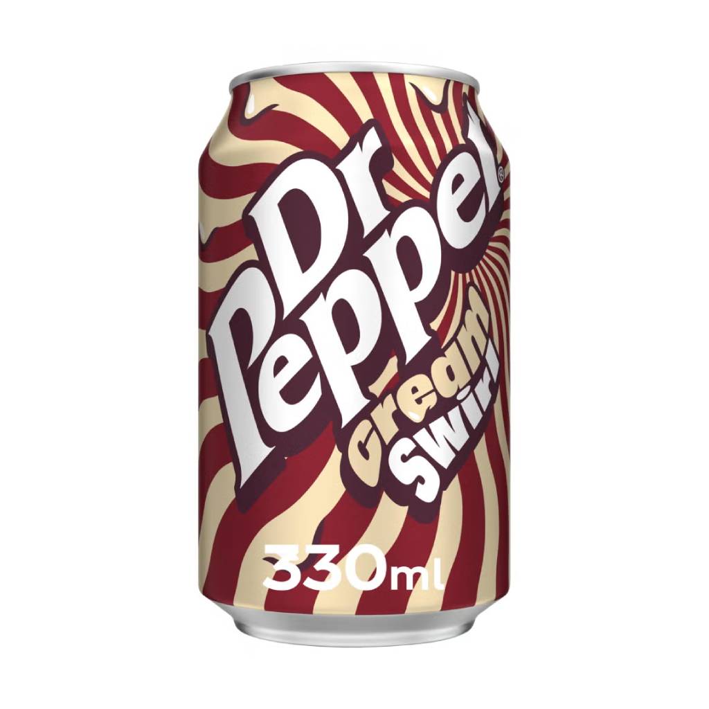 Dr Pepper Cream Swirl 330ml Dr Pepper Cream Swirl 330ml - Image 1