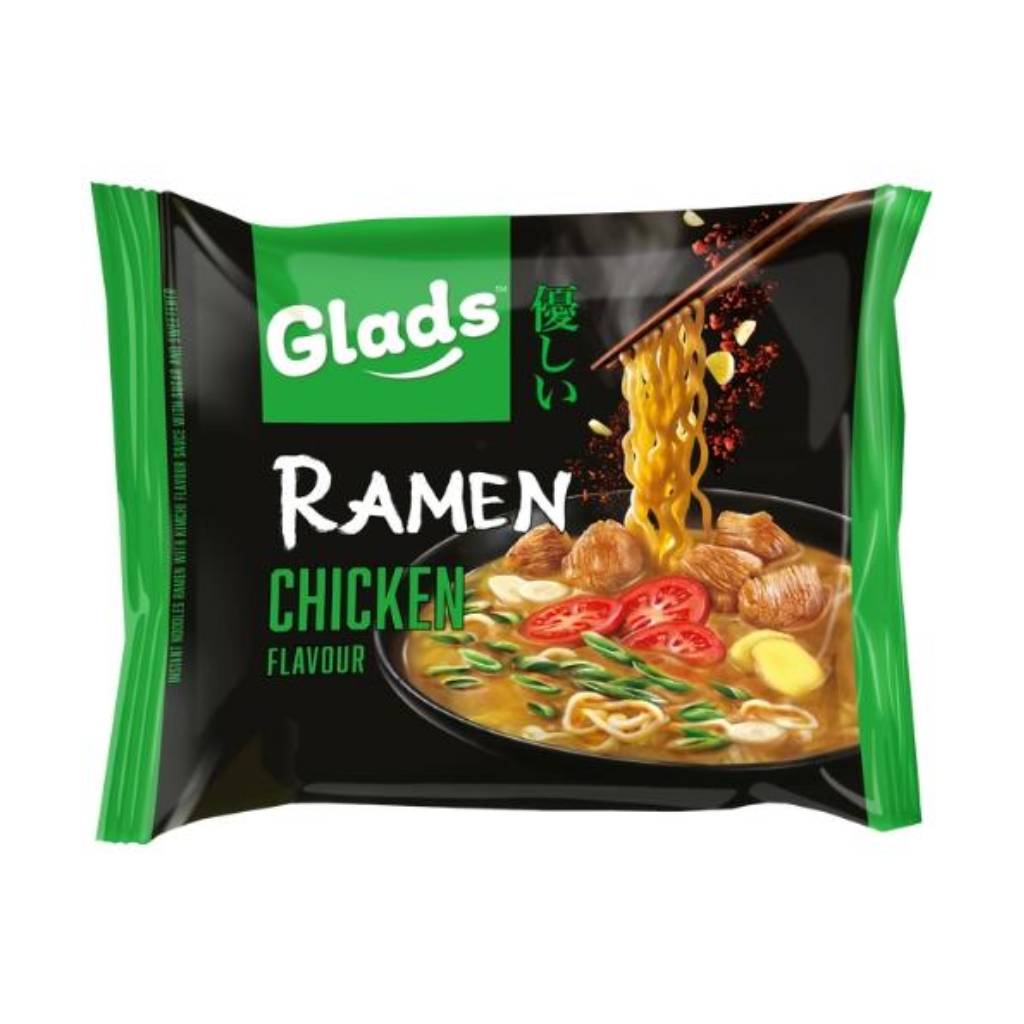 Glads Ramen Noodles Chicken Flavour Sauce Pack 105gr(1) Glads Ramen Noodles Chicken Flavour Sauce Pack 105gr - Image 1