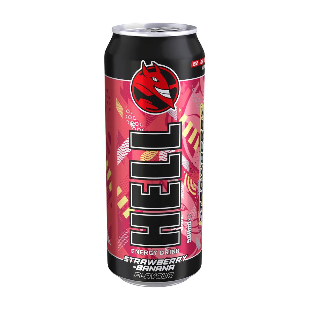 Hell Energy Strawberry & Banana 500ml Hell Energy Strawberry & Banana 500ml - Image 1